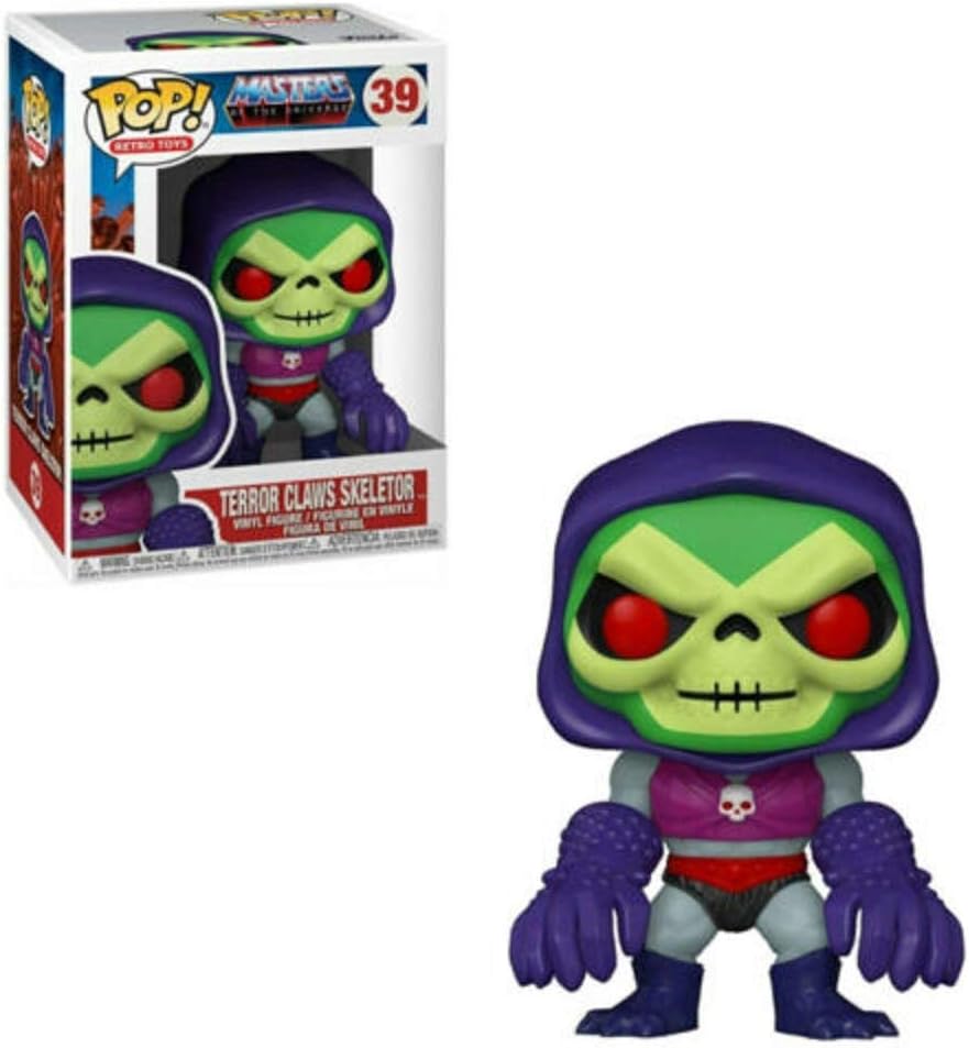 Terror Claws Skeletor Pop #39 Retro Toys Master s of The Universe Vinyl Figure (Bundled with EcoTek Protector to Protect Display Box)