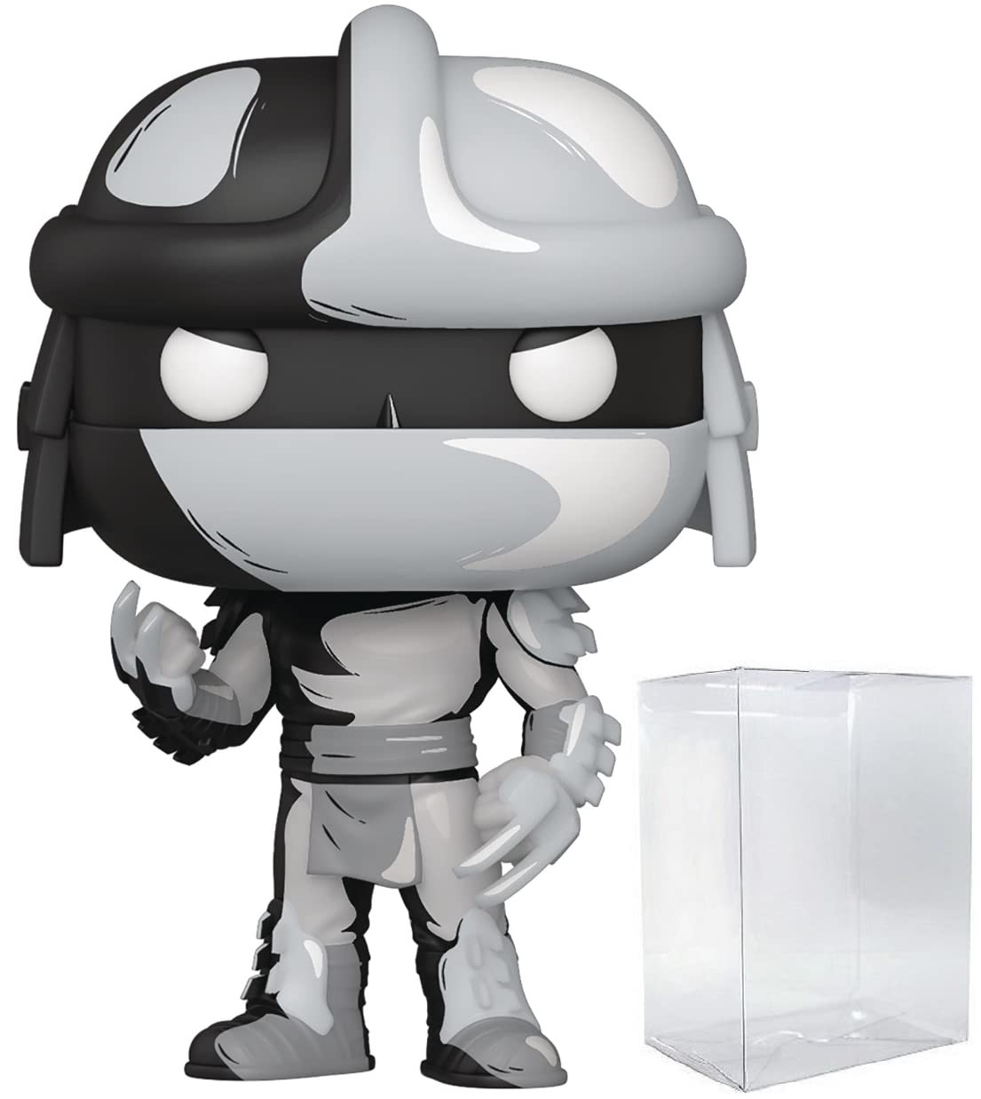 POP Teenage Mutant Ninja Turtles - Shredder (PX Previews Exclusive) Black & White Chase Funko Vinyl Figure (Bundled with Compatible Box Protector Case)