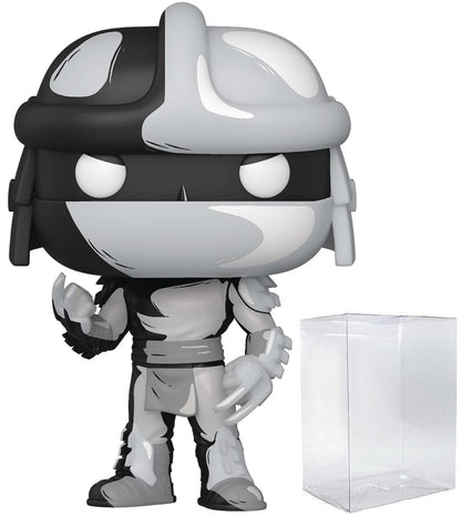 POP Teenage Mutant Ninja Turtles - Shredder (PX Previews Exclusive) Black & White Chase Funko Vinyl Figure (Bundled with Compatible Box Protector Case)