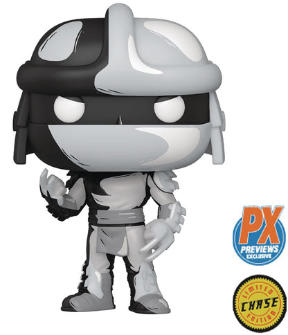 POP Teenage Mutant Ninja Turtles - Shredder (PX Previews Exclusive) Black & White Chase Funko Vinyl Figure (Bundled with Compatible Box Protector Case)