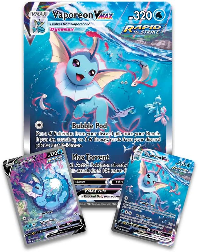 Pokemon TCG: Eevee Evolutions Vaporeon - VMAX Premium Collection