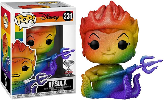 Funko Disney Pride 2021 Diamond Collection Pop! Ursula (Rainbow) Vinyl Figure Hot Topic Exclusive