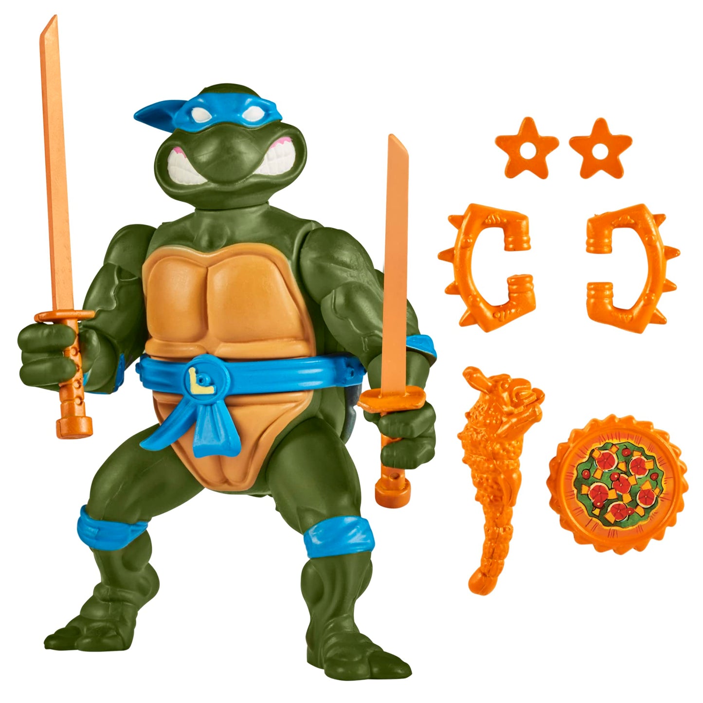 Teenage Mutant Ninja Turtles: 4” Original Classic Storage Shell Leonardo Basic Figure by Playmates Toys