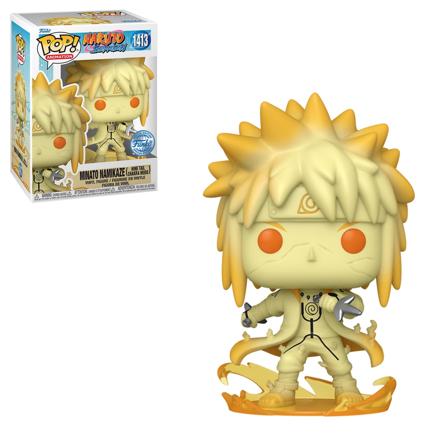 Funko Pop Chase Naruto Shippuden - Naruto Uzumaki (Kurama Link Mode) (GITD) Figure (AA Anime Exclusive)