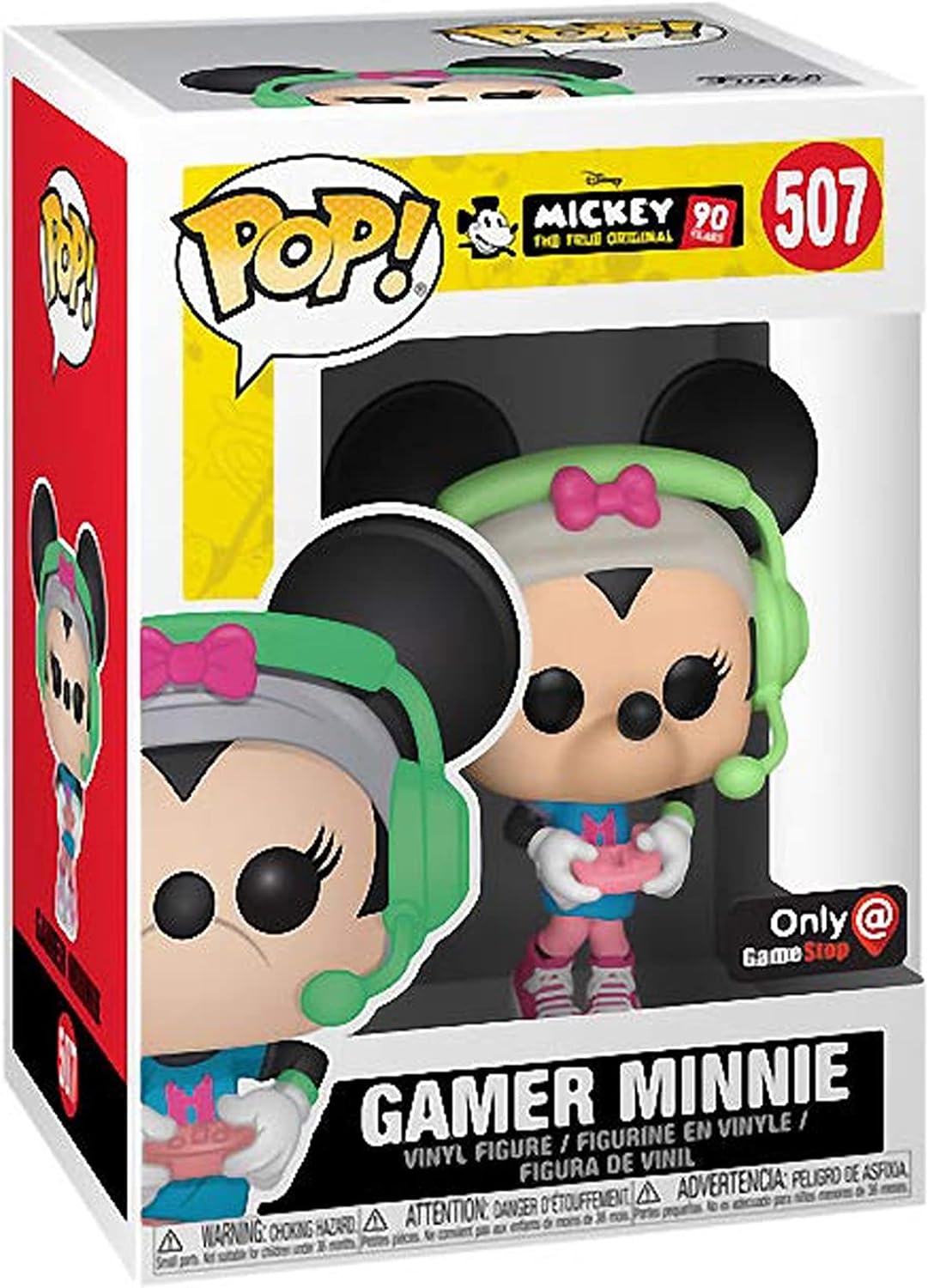 Funko Pop! Disney Original Mickey 90 Years 507 Gamer Minnie Exclusive Vinyl Figure