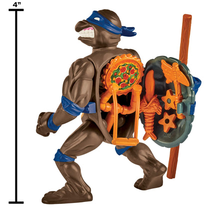 Teenage Mutant Ninja Turtles: 4” Original Classic Storage Shell Leonardo Basic Figure by Playmates Toys