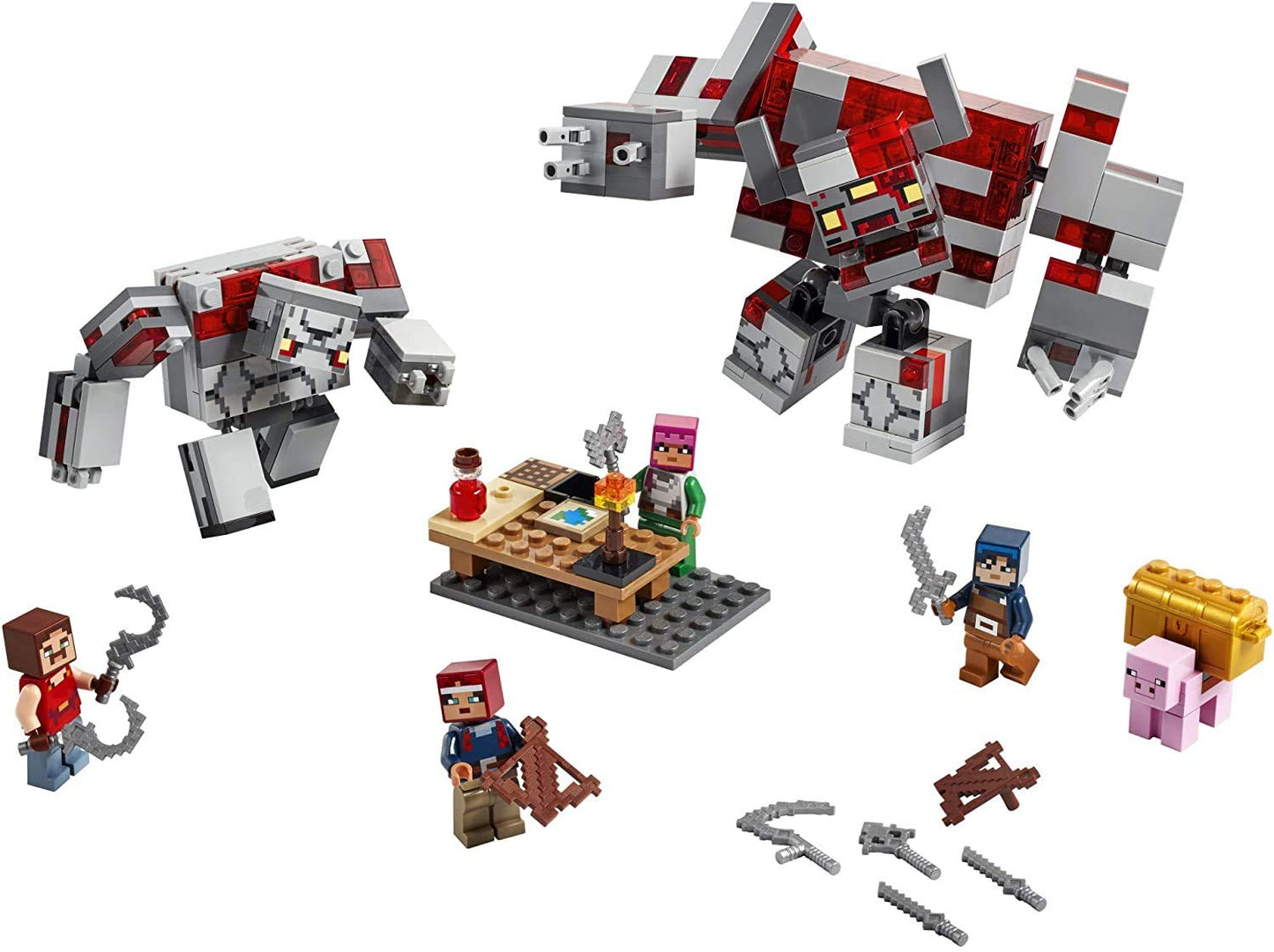 Lego Minecraft The Redstone Battle 21163 Cool Minecraft Set for Kids Aged 8 and Up, Great Birthday Gift for Minecraft Players and Fans of Monsters, Dungeons and Battle Action (504 Pieces)