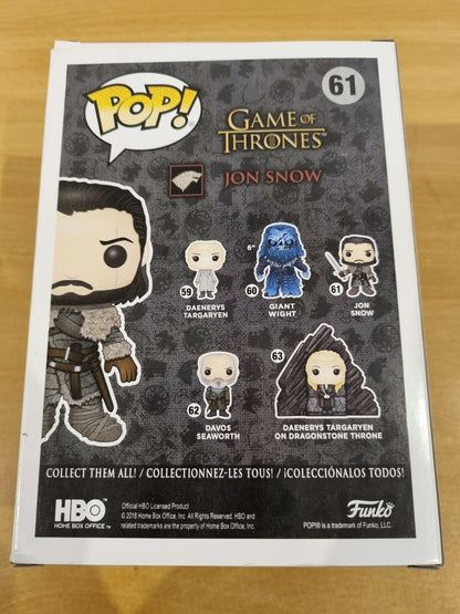 Funko POP! TV: Game of Thrones Jon Snow (Beyond The Wall) Collectible Figure, Multicolor