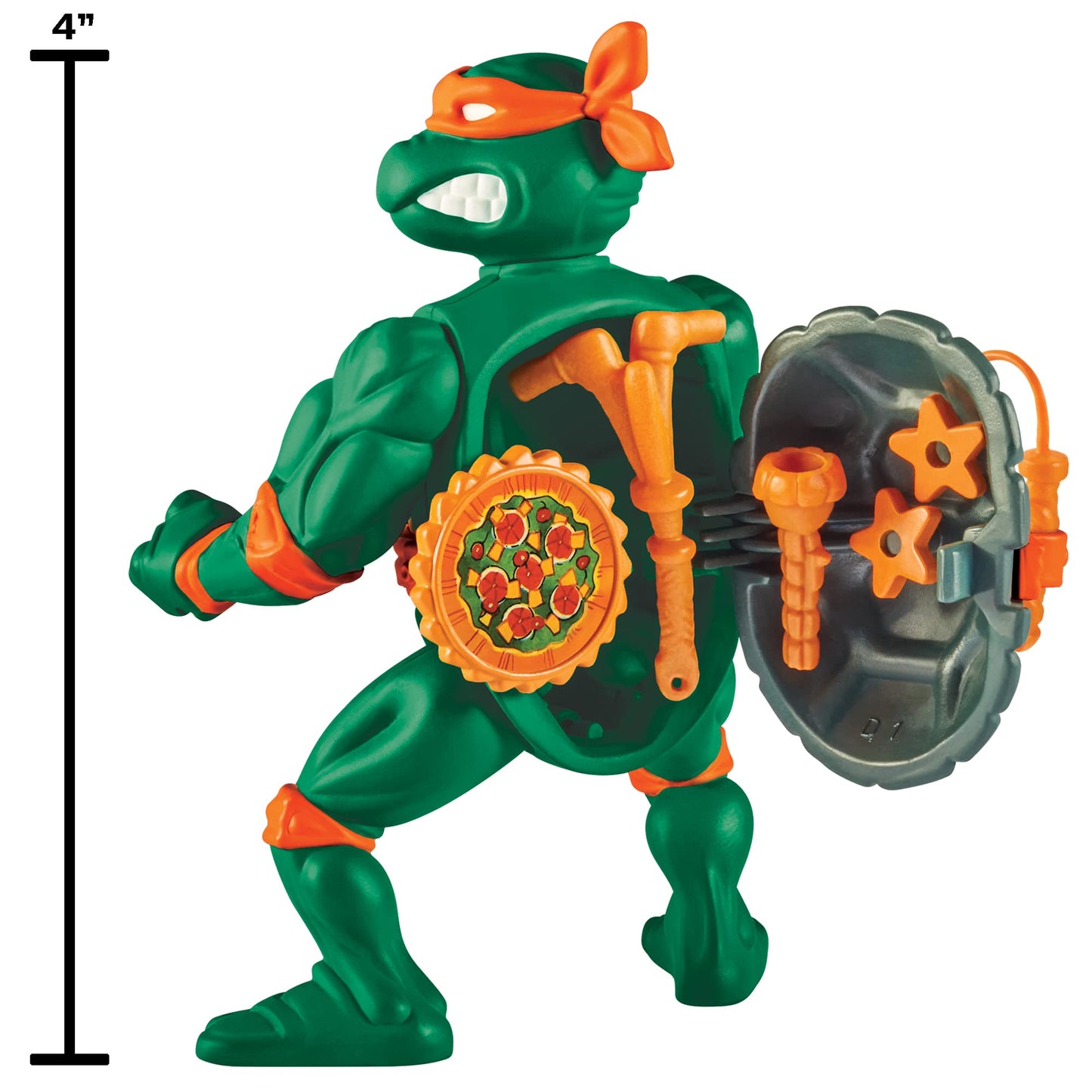 Teenage Mutant Ninja Turtles: 4” Original Classic Storage Shell Leonardo Basic Figure by Playmates Toys