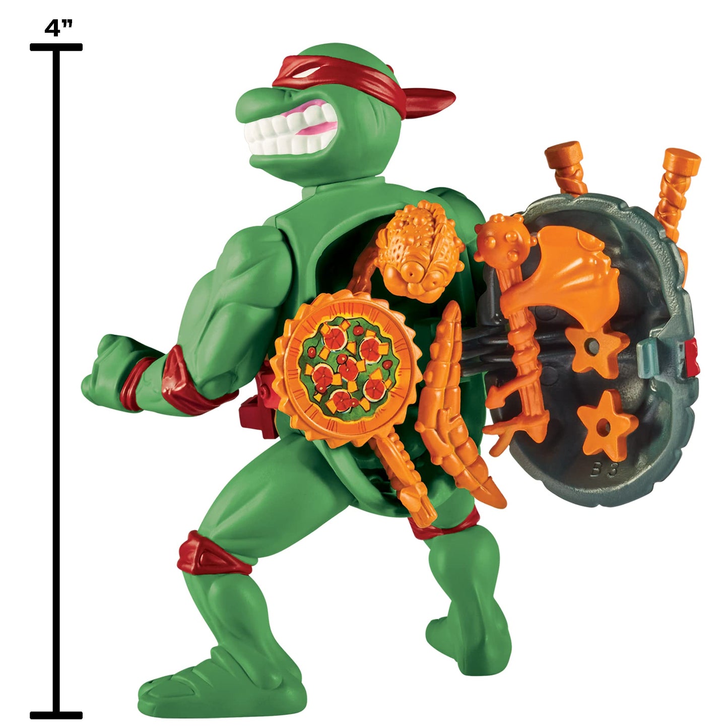 Teenage Mutant Ninja Turtles: 4” Original Classic Storage Shell Leonardo Basic Figure by Playmates Toys