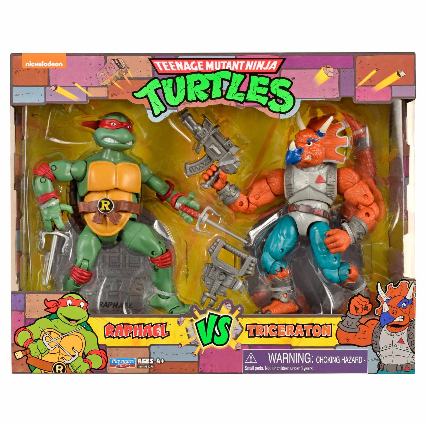 Teenage Mutant Ninja Turtles Raph vs. Triceraton 2 Pack