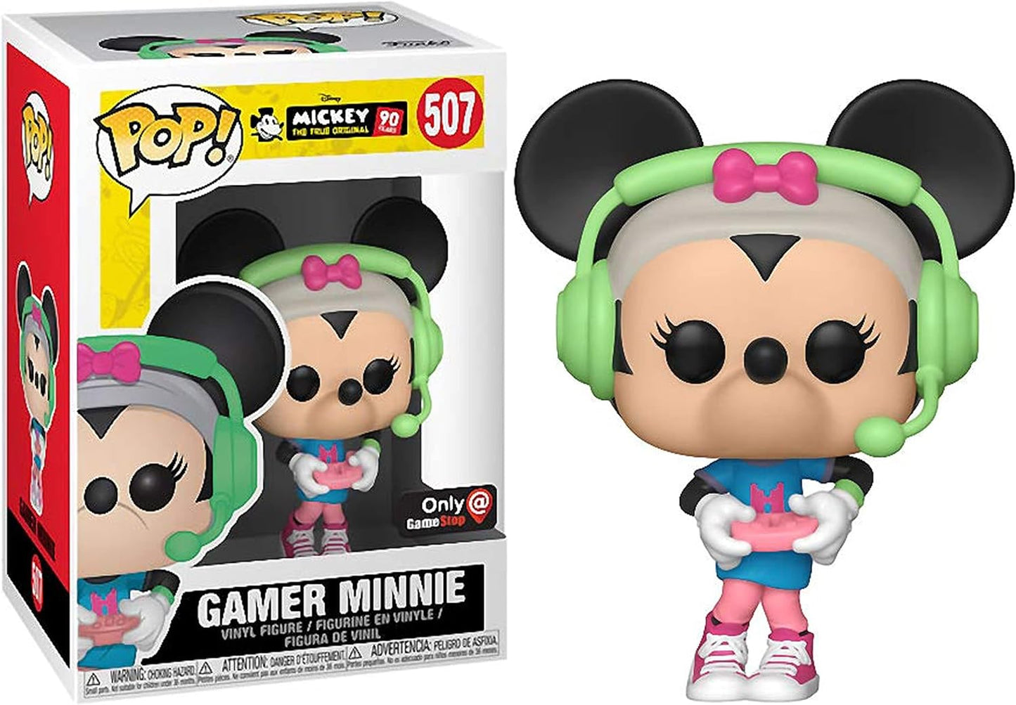 Funko Pop! Disney Original Mickey 90 Years 507 Gamer Minnie Exclusive Vinyl Figure