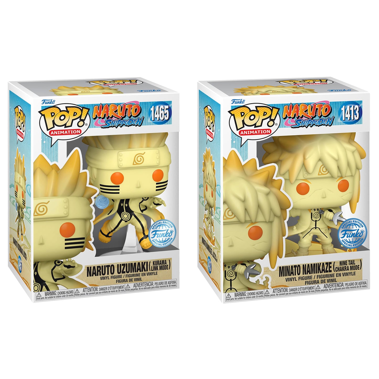 Funko Pop Chase Naruto Shippuden - Naruto Uzumaki (Kurama Link Mode) (GITD) Figure (AA Anime Exclusive)