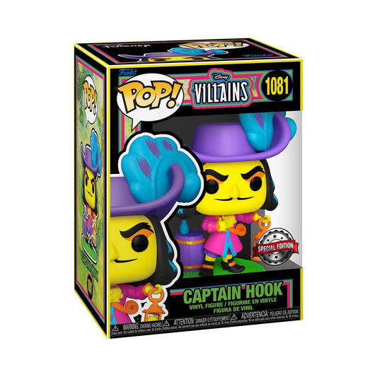 Funko Pop! Disney Villains Pop! Captain Hook #1081 Blacklight Exclusive