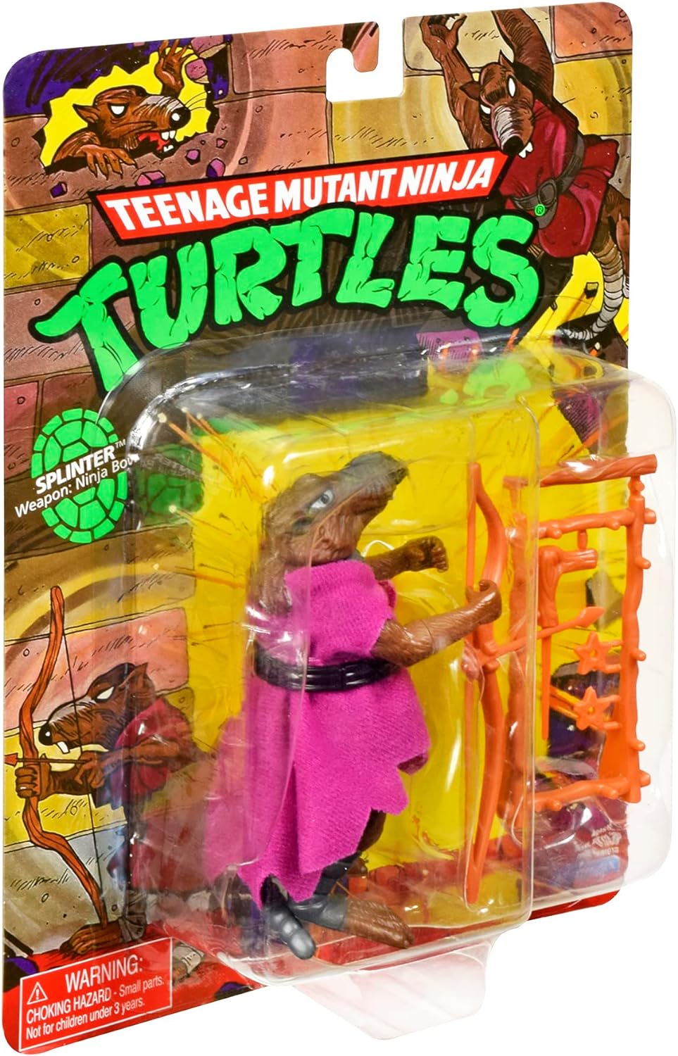 Teenage Mutant Ninja Turtles: 4” Original Classic Splinter Basic Figure by Playmates Toys