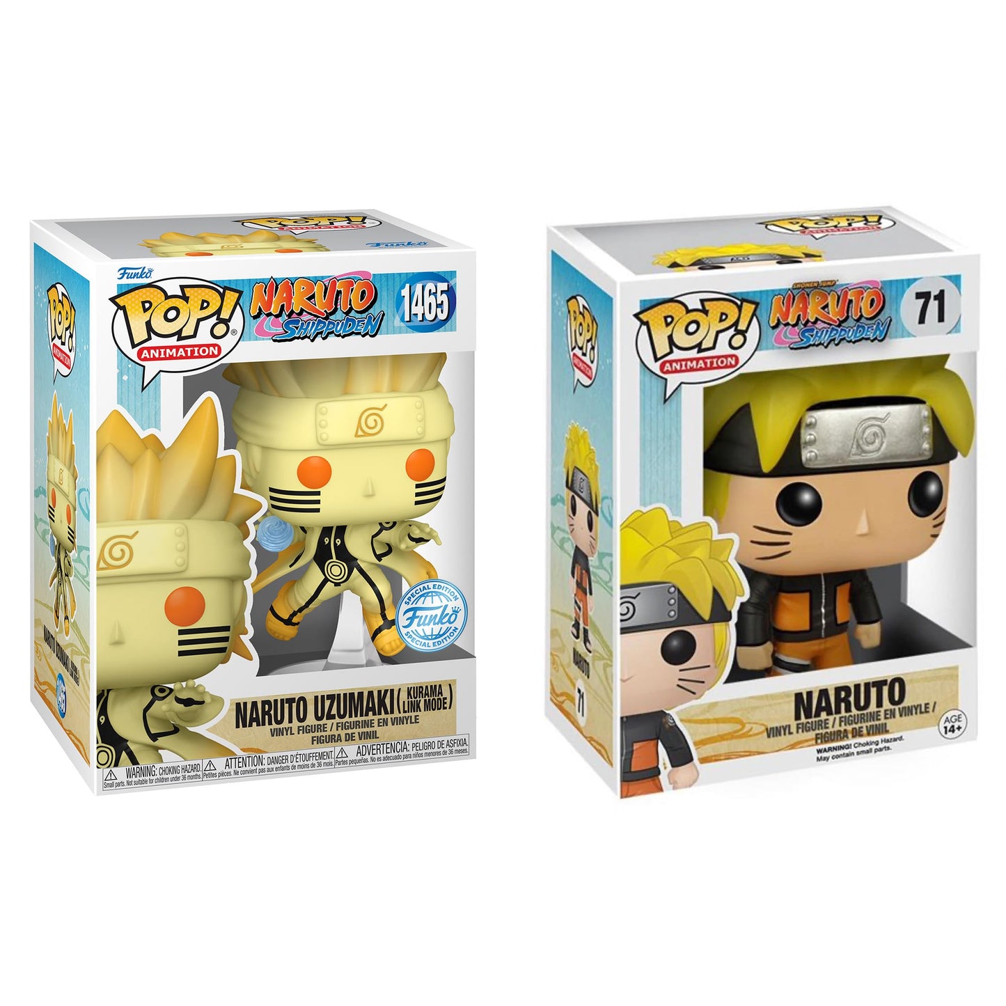 Funko Pop Chase Naruto Shippuden - Naruto Uzumaki (Kurama Link Mode) (GITD) Figure (AA Anime Exclusive)