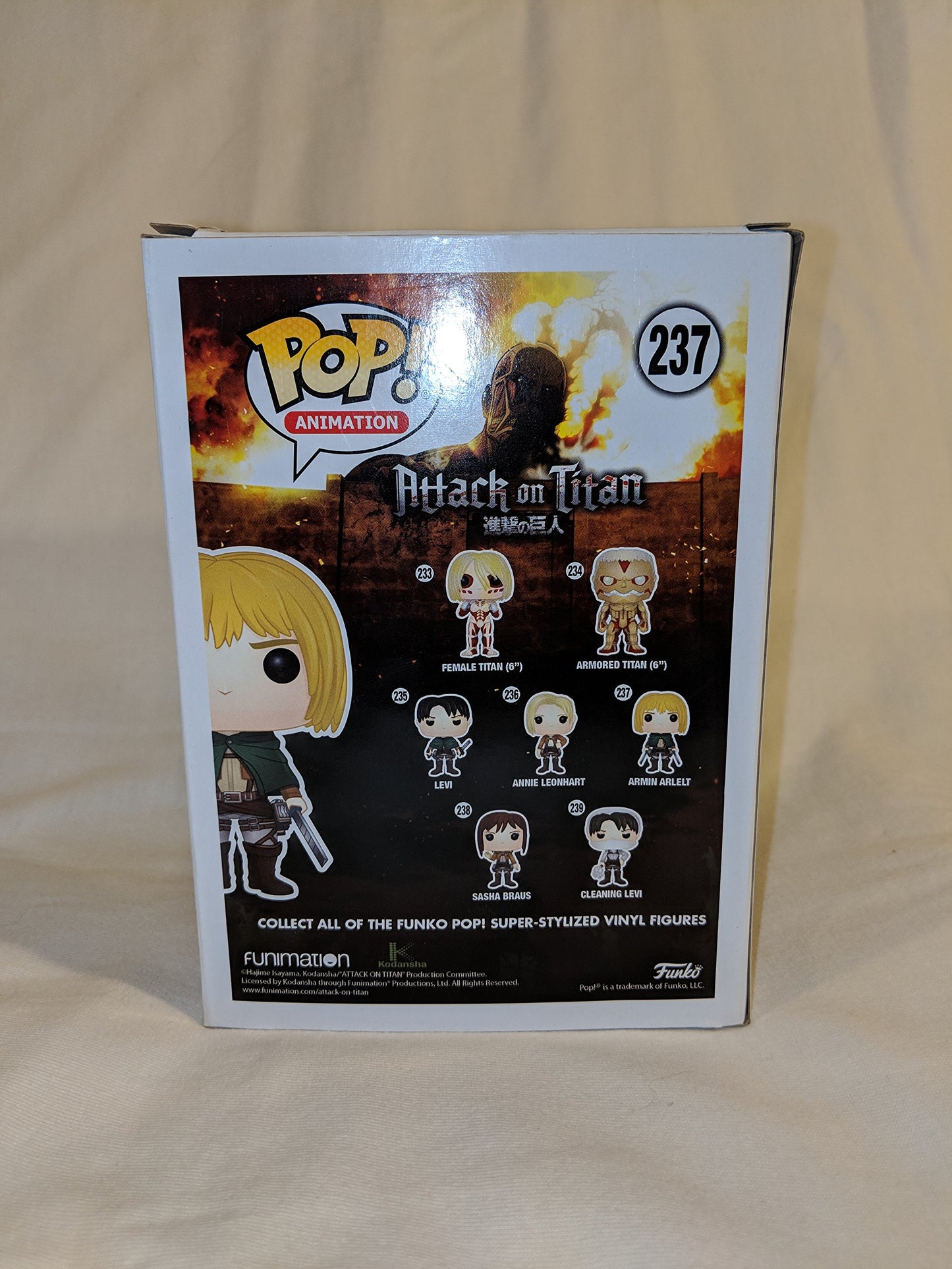 Funko POP! Attack on Titan: Armin Arlelt #237