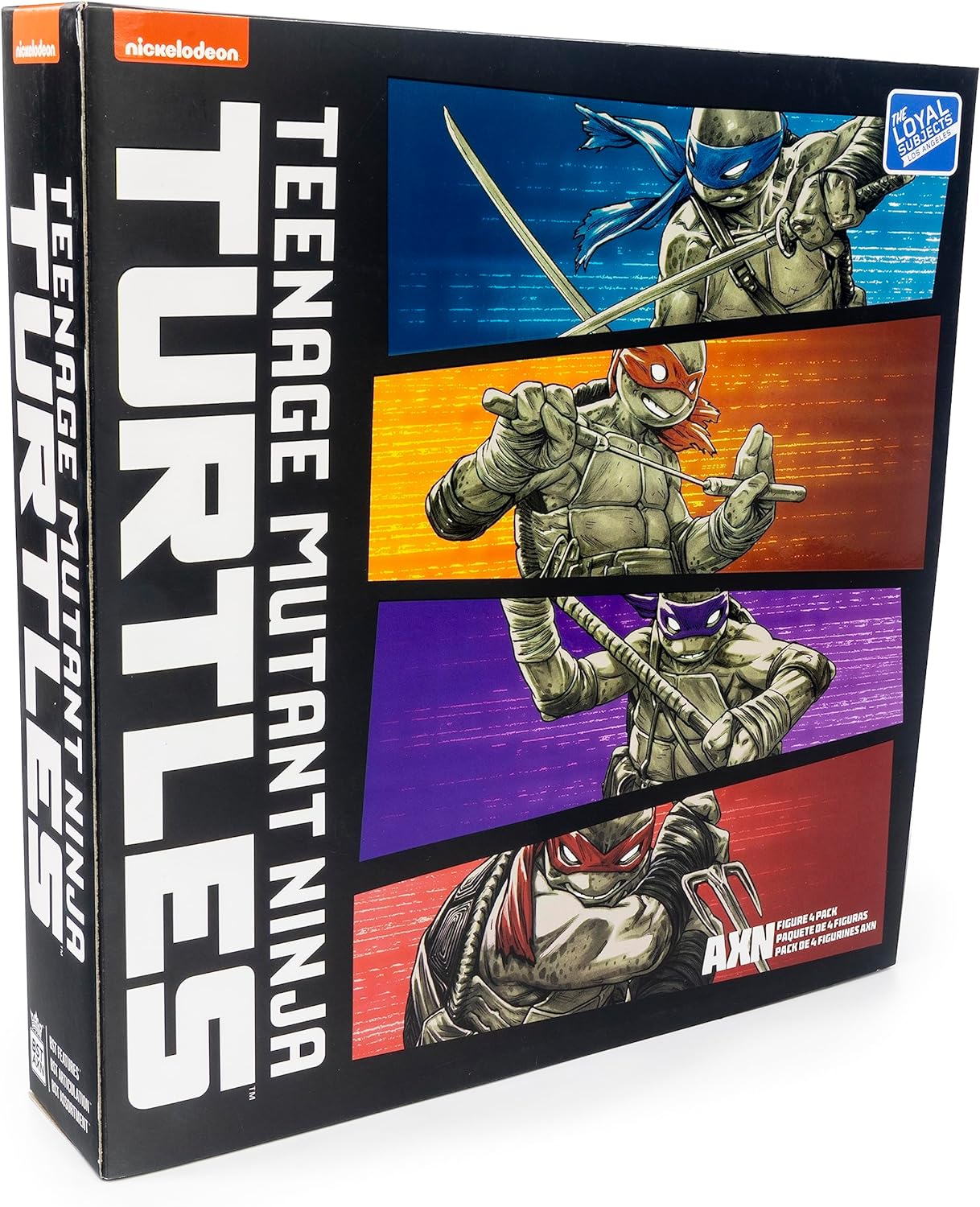 The Loyal Subjects Teenage Mutant Ninja Turtles BST AXN IDW Comic Inspired 'Black & White' 5-inch Action Figure 4-Pack